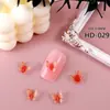 Moda Popular Arte de Uñas Coloridas Mariposas 3D Decoraciones Pintadas Dibujos Animados 3D Iridiscentes Decoraciones de Uñas DIY