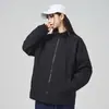 Jaqueta Casual Desconstruída Patchwork Minimalista Estilo Dark Original Moda de Hong Kong Outono 2026 para Homens e Mulheres