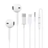 Afm aplicável Fones de ouvido com fio Apple tipo C semi-in-ear plug direto para celular Fones de ouvido com controle remoto com fio de alta qualidade fábrica