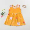 Vestido de Verano sin Mangas para Niña, Nuevo Vestido de Princesa con Estampado de Dibujos Animados, Vestido Corto Lindo y Elegante para Niños, Conjunto de Verano para Bebé