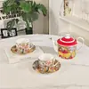Ouge H Home Serie Leopardo Amarillo Vajilla de Porcelana Hueso Juego de Café Plato Occidental para el Hogar Taza de Café Platillo Tetera Fabricante Venta al por Mayor