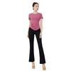 Ropa de Entrenamiento Corporal Fitness Deportes Tops Slim para Mujer Verano Cuello Redondo Modal Yoga Ropa de Danza Clásica Set
