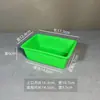 Caja de Plástico Rectangular sin Tapa para Artículos Varios, Cesta de Almacenamiento para Tornillos, Caja de Almacenamiento Colorida para Jardín de Infancia, Marco Pequeño para Fichas de Juego