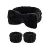 Conjunto Europeu e Americano de Moda Transfronteiriça com Laço para Cabelo e Pulseira para Lavar o Rosto, Esportes, Yoga, Maquiagem, Faixa de Cabelo, Acessórios de Cabelo para Mulheres