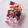 Set de Diademas para Niños Europeos y Americanos Banda para el Cabello de Donut de Nailon para Bebé Diadema Elástica Alta Lazo Diadema Ancha para Bebé