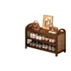 Sapateira Multicamadas para Uso Doméstico, Armário Estreito e Fino para Entrada, Dormitório, Design Simples Trançado em Rattan, Estilo Vintage, Novo Modelo Popular de 2026