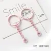 Llavero de anillo de plástico de colores Accesorios para abalorios DIY Colgante de anillo de resorte Gancho de campana Materiales para cadena de teléfono móvil
