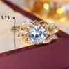 Anillo Elegante Estilo Europeo Transfronterizo Vintage Estilo Corte Incrustado con Circonita, Nuevo Producto Más Vendido, Moda de Gama Alta, Lujo Ligero, Anillo Versátil