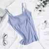 Camisola de Mujer Verano Camisola Tirantes Integrados Almohadilla en el Pecho Camisola de Mujer Ropa Exterior Camiseta Base