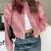 Colección Otoño 2026: Moda Europea y Americana Transfronteriza para Mujer, Ropa Exterior Elegante de Color Sólido Inspirada en Chanel para el Trabajo