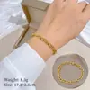 [Acero de titanio para todo el cuerpo] Pulsera de cadena retro minimalista de personalidad de Dongdaemun para mujer Red social Retro Amigas