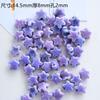 Flor de cerámica esmaltada estrella de cinco puntas 12 mm cuentas sueltas joyería hecha a mano accesorios de cuentas material estudiante mujer material tejido cesta de flores
