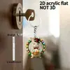 Chaveiro Pingente de Mochila de Casal com Tema de Carro Transfronteiriço, Pingente de Chaveiro Animal em Desenho Animado de Acrílico para Colegas