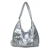 Bolso de Hombro Ligero con Pliegues Estilo Coreano para Mujer, Bolso Tote Casual de Gran Capacidad para Otoño e Invierno, Bolso Cruzado Versátil y Elegante para el Trabajo