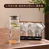 Tetera Multifuncional de Agua Fría Transfronteriza Tetera Doméstica de Agua Fría Tetera de Vidrio para Almacenamiento de Agua Taza de Agua de Gran Capacidad Juego de Teteras Tetera para Refrigerador