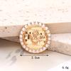 Nuevos Accesorios de Anillo DIY de Perlas y Pedrería, Decoraciones de Lujo para Zapatos con Agujeros, Aleación Incrustada con Diamantes, Joyería de Piedras Preciosas de Cristal, Accesorios Decorativos