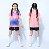 Nuevo traje de ropa de bádminton para niñas Verano Ropa de equipo de entrenamiento de competición para hombres Ropa de tenis de mesa para niños Impresión fija
