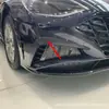Faca de vento decorativa de lantejoulas para o para-choque dianteiro da Sonata de 10ª geração, adequada para modificação da moldura da lâmpada de neblina dianteira da Sonata moderna 20 M