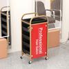 Carrito de peluquería, gabinete de herramientas para peluquería, carrito de herramientas para teñido permanente, carrito de almacenamiento móvil para salón de permanente