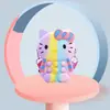 Nueva Bolsa de Silicona para Apretar Burbujas Hello Kitty Linda y de Moda Bolso Cruzado para Niñas y Niños Billetera al por Mayor Mini