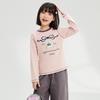 Blusas de Algodão Confortáveis Estilo Cartoon Coreano para Meninas Primavera 2026 Novas Camisetas Estilosas Estampadas de Algodão Puro para Crianças Maiores Venda por Atacado