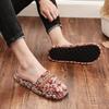 Pantuflas de Tela con Suela de Tela para Parejas Hogar Interior No Dañan el Piso Silenciosas Verano Cuatro Estaciones Primavera, Otoño e Invierno Pantuflas de Suela Suave para Hombres y Mujeres