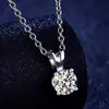 Huabi Joyería Comercio Exterior Moda Europea y Americana Diamante de Simulación Ocho Corazones Ocho Flechas Colgante de 2 Quilates