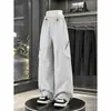Pantalones Casuales Soft Shell a Prueba de Agua, Viento y Polvo para Hombres y Mujeres, Estilo Dopamina Otoñal para Chicas, Multicolor, para Exteriores, Cargo de Pierna Recta Holgados