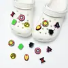 Buraco sapatos acessórios de alta qualidade ervilhas sapatos sapatos flor decorativo fivela diy acessórios jóias chinelos fivela removível sapato fivela