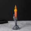 Lámpara de vela fantasma de Halloween, portavelas, decoración, luz de noche, barra, decoración de fiesta, accesorios, adornos
