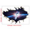 Amazon Novo 3D Autoadesivo Tear Wall Star Universo Planeta Mundo varíola Sala de estar Adesivo de Parede Decorativo