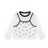 Camiseta de Manga Longa para Meninas 'Irmãzinha Doce', Novo Estilo de Outono para Meninas, Roupa de Outono Infantil, Camada Base para Meninas para o Outono