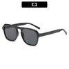 Gafas de sol retro cuadradas casuales de estilo europeo y americano, de moda para actividades al aire libre, conducir y vacaciones, ofreciendo protección solar; gafas de sol transfronterizas