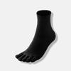 Meias de Cinco Dedos Femininas Primavera Outono e Inverno Cor Sólida Casal Meia-calça Antibacteriana Desodorante Masculino de Dedos Altos Algodão Sem Cair