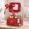 Bolsas de Tote de PVC en Stock Transparentes Bolsas de Plástico para Dulces de Boda Bolsas para Recuerdos de Fiesta Bolsas de Regalo Láser Ins Hechas a Medida