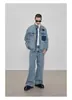 Chaqueta Guapa Piqué Primavera y Otoño 2025 Hombres ins Marca de Tendencia High Street Estilo Hong Kong Estilo Japonés Harajuku Tendencia Coreana Chaqueta Holgada