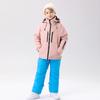 Traje de esquí para niños de invierno para exteriores, traje grueso impermeable, chaqueta de invierno cálida para niños y niñas