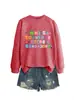 Sudadera de mujer de moda y versátil para comercio exterior, construida por profesores peculiares para Amazon, eBay y sitio independiente