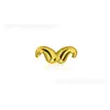 Accesorios Hechos a Mano para Piercings DIY F136 Aleación de Titanio Lazo Mariposa Murciélago Joyería Aretes Modernos