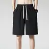 Transfronteiriço 20255 Verão Novo Shorts de Seda Gelada Masculino Leve e Fresco Calça Casual Cor Pura Respirável Calça Esportiva