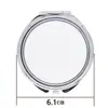 Espejo de Maquillaje por Sublimación DIY Foto Personalizada Transferencia de Calor Forma de Corazón Lámina de Aluminio para Sublimación Doble Cara en Blanco Maquillaje