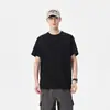Estilo Casual ao Ar Livre Americano Tendência Gola Redonda Manga Curta Camiseta Verão Novo Estilo Simples Cor Sólida Versátil Moda Top