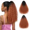 Amazon Rabo de Cavalo com Cordão Cabelo Sintético Longo Liso Cor de Milho Seda Sintética Peruca para Pessoas Negras Rabo de Cavalo Falso Yaki