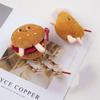 Novos sapatos de buraco acessórios diy boneca de pelúcia comida e brincar hambúrguer coxa de frango batata frita fivela de sapato removível flor de sapato joia