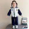 Conjunto Casual para Niña Primavera Otoño 2026 Nuevo Estilo Chaqueta de Dibujos Animados a la Moda Ropa de Otoño Conjunto Elegante de Dos Piezas para Bebé Niña