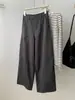 Pantalones Anchos Curvos de Retazos Estilo Retro Japonés Otoño 2026 para Mujer, Elegantes Pantalones de Trabajo Estilo Coreano Adelgazantes de Cintura Alta