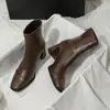 Botas de Tacón Alto Súper Bonitas de Moda para Mujer Otoño Invierno 2026 Nuevo Estilo Botines Más Vendidos Botas Adelgazantes para Mujer Combinar con Pantalones de Pierna Ancha Botines
