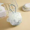Bola de Baño Lisa Grande Bola de Baño Bicolor Cuerda de Algodón Flor de Baño Red de Burbujas Exfoliante de Baño Flor de Baño Suave Exfoliante