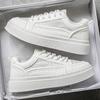 Zapatillas Blancas Casuales Transpirables de Invierno de Moda Versátiles para Adolescentes, Zapatos Blancos Antideslizantes Deportivos de Suela Gruesa que Aumentan la Altura