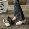 Estiliza y Alarga las Piernas con Versátiles Zapatos de Perla Individuales, Nuevo Estilo de Verano con un Nuevo Estilo Nacional Chino, Combinados con un Cheongsam, Elegantes Tacones Altos